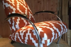 Gispen fauteuil opnieuw bekleed